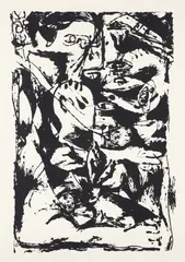 Jackson Pollock, Untitled (P 29), 1951/1964, Screenprint, on Strathmore paper, with full margins
