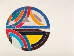Sinjerli Variation III, from Sinjerli Variations by Frank Stella, 1977, Offset lithograph and screenprint in colors, on Arches Cover paper, with full margins, sold Oct 2019