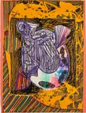 Bene come il sale by Frank Stella, 1989, Relief-printed etching in colors, on TGL handmade paper, the full sheet, sold Oct 2019