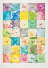 Wall Chart I by Jim Dine, 1974, Lithograph in colors, on wove paper, with full margins, sold Oct 2019
