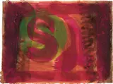 Red Listening Ear by Howard Hodgkin, 1986, Intaglio print with carborundum and hand-coloring, on TH Saunders paper, the full sheet, sold Oct 2019