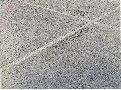 Vine/Melrose by Ed Ruscha, 1999, Lithograph in colors, on Rives BFK paper, the full sheet, sold Oct 2019