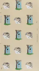 Hanging Man/Sleeping Man by Robert Gober, 1989, Screenprint in colors on wallpaper, offered Oct 2019