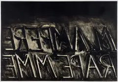 Bruce Nauman, M. Ampere, 1973, Lithograph, on Rives BFK paper, with full margins