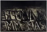 M. Ampere by Bruce Nauman, 1973, Lithograph, on Rives BFK paper, with full margins, sold Oct 2019