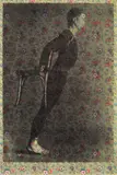 Merce Cunningham I, from Cunningham I by Andy Warhol, 1974, Screenprint, on Japanese gift wrapping paper, the full sheet, sold Oct 2019