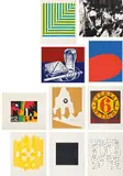Various Artists, X + X (Ten Works by Ten Painters), 1964, The complete set of 10 screenprints in colors, one with die-cut and one with collage in colors, on Mohawk Superfine Cover paper (Lichtenstein on clear Mylar), with full margins, all contained in the original cream colored cloth-covered portfolio