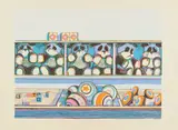 Wayne Thiebaud, Toy Counter, from Seven Still Lifes and a Rabbit, 1971, Screenprint in colors, on Arches paper, with full margins