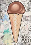 Donald Baechler, Chocolate Cone, 2007, Screenprint in colors, on wove paper, the full sheet