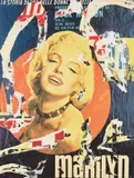 Rotella, Marilyn - La Storia di una delle donne piu belle, 1991, Screenprint in colors with torn paper collage, on wove paper, the full sheet