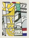Roy Lichtenstein, Bicentennial Print, from America: The Third Century, 1975, Lithograph and screenprint in colors, on wove paper, with full margins