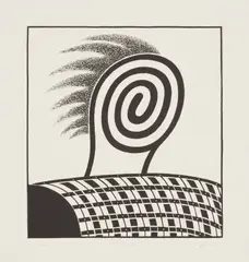 Jim Nutt, Tack, 1991, Lithograph, on wove paper, with full margins