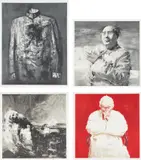Yan Pei-ming, Icons, 2013, The complete set of four lithographs in colors, on Rives BFK paper, with full margins, all contained in the original cream cloth-covered portfolio