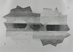 Bullet Hole by Nate Lowman, 2010, Screenprint, on silver metallic paper, with full margins, sold Oct 2019