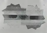 Nate Lowman, Bullet Hole, 2010, Screenprint, on silver metallic paper, with full margins