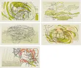 Matthew Ritchie, Sea State I-V, 2003, The complete set of five etchings in colors, on wove paper, with full margins