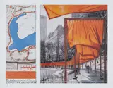 Christo, The Gates: Project for Central Park, New York City, XXIII, 2004, Offset lithograph in colors, on wove paper, with full margins