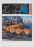 Christo, The Gates, Project for Central Park, VIII, New York City, 2003, Offset lithographs in colors, on wove paper, with full margins