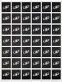 Vija Celmins, Saturn Stamps, 1995, Offset lithograph, on wove paper, the full sheet