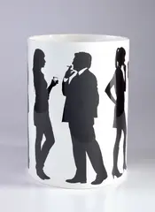 Vase by Julian Opie, 2010, Ceramic vase, contained in the original cardboard box, sold Oct 2019
