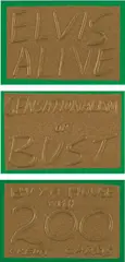 Jessica Diamond, Commemorative Gold Pieces, 1990, The complete set of 15 lithographs in colors with embossing, on Rives BFK paper, with full margins, contained in the original gold wove paper covered cardboard box