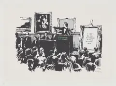 Morons by Banksy, 2007, Screenprint in colors, on Arches 88 paper, with full margins, sold Oct 2019