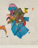 Richard Lindner, New York Men, from Fun City, 1971, Lithograph with collotype in colors, on wove paper, the full sheet