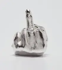 Artist's Hand by Ai Weiwei, 2017, Cast urethane resin multiple with electroplated rhodium, contained in the original cardboard presentation box, sold Oct 2019