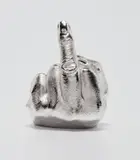 Ai Weiwei, Artist's Hand, 2017, Cast urethane resin multiple with electroplated rhodium, contained in the original cardboard presentation box