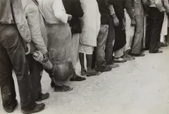 Marion Post Wolcott, Vegetable Pickers, Migrants, Waiting After Work to be Paid, Near Homestead, Florida, 1939, Gelatin silver print