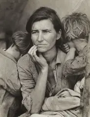 Dorothea Lange, Migrant Mother, Nipomo, California, 1936, Gelatin silver print, likely an early print