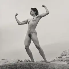 Lisa Lyon by Robert Mapplethorpe, 1980, Gelatin silver print, mounted, sold Apr 2019