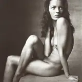 Kate Moss (Hand on Neck), New York, April 25 by Irving Penn, 1996, Platinum palladium print, sold Apr 2019