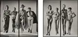 Helmut Newton, Sie Kommen, Paris (Dressed and Naked), 1981, Four gelatin silver prints