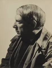 Pablo Picasso by Man Ray, 1932, Gelatin silver print, probably printed before the 1950s, offered Apr 2019