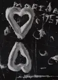 Graffiti (Les deux coeurs), Paris by Christian Bérard, circa 1957, Gelatin silver print, printed no later than 1979, sold Apr 2019