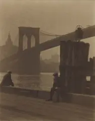 Paul Outerbridge, Brooklyn Bridge, circa 1923, Platinum print