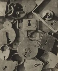 Gardiens fidèles by Pierre Dubreuil, circa 1932, Oil print, sold Apr 2019
