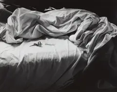 The Unmade Bed by Imogen Cunningham, 1957, Gelatin silver print, printed later, sold Jun 2019