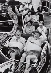 Grace Robertson, 'On the Caterpillar,' London Women's Pub Outing, 1956, Gelatin silver print, printed later
