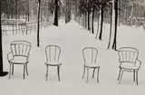 Martine Franck, Snow in Jardin des Tuileries, 1978, Gelatin silver print, printed later