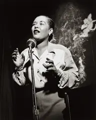 Billie Holiday, NYC by Herman Leonard, 1949, Gelatin silver print, printed later, sold Jun 2019