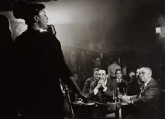 Ella Fitzgerald, Duke Ellington and Benny Goodman, NYC by Herman Leonard, 1948, Gelatin silver print, printed later, sold Jun 2019