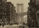 Pike and Henry Streets, Manhattan, March 6 by Berenice Abbott, 1936, Gelatin silver print, sold Jun 2019