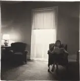 Lady in a rooming house parlor, Albion, NY by Diane Arbus, 1963, Gelatin silver print, printed later by Neil Selkirk, sold Jun 2019