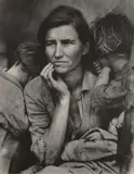 Migrant Mother, Nipomo, California by Dorothea Lange, 1936, Gelatin silver print, printed circa 1955 and mounted later, sold Jun 2019