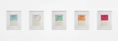 Anne Collier, Relevance, Supposition, Connection, Viewpoint, Evidence from Questions, 2011, Five chromogenic prints