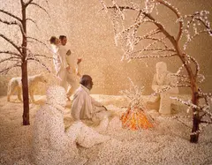 Raining Popcorn by Sandy Skoglund, 2001, Dye destruction print, sold Jun 2019