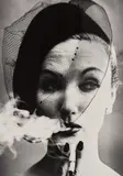 Smoke + Veil, Paris (Vogue) by William Klein, 1958, Gelatin silver print, printed later, sold Jun 2019