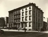 Fifth Avenue Houses, Nos. 4, 6, 8, Manhattan by Berenice Abbott, 1936, Gelatin silver print, sold Oct 2019